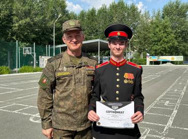 Учащиеся Екатеринбургского суворовского военного училища получили сертификаты Центра «ВОИН»