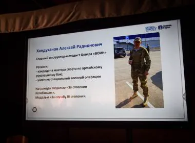 Инструктор Центра «ВОИН» в Бурятии рассказал курсантам, как служил во флоте