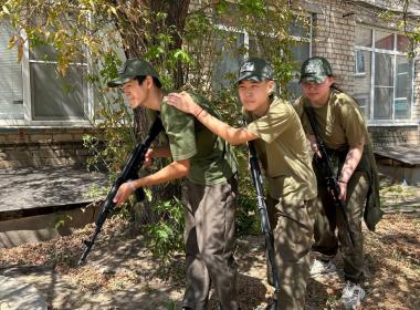 Калмыцкие курсанты Центра «ВОИН» сдали контрольные нормативы