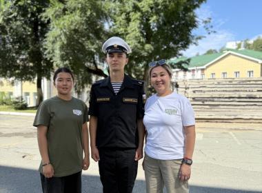 Центр «ВОИН» в Бурятии поздравил с присягой своего выпускника во Владивостоке