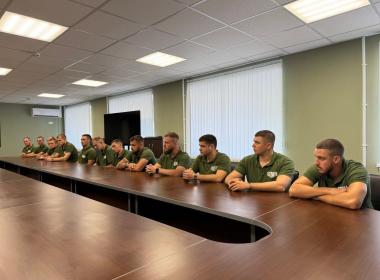 Сегодня провел рабочее совещание с руководящим составом и инструкторами Луганского филиала Центра «ВОИН»